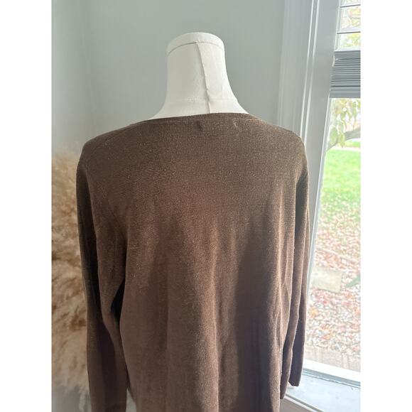 J. Crew Juliette Collarless Linen Cardigan Sweater Womens XS Fall Shacket - Picture 8 of 10